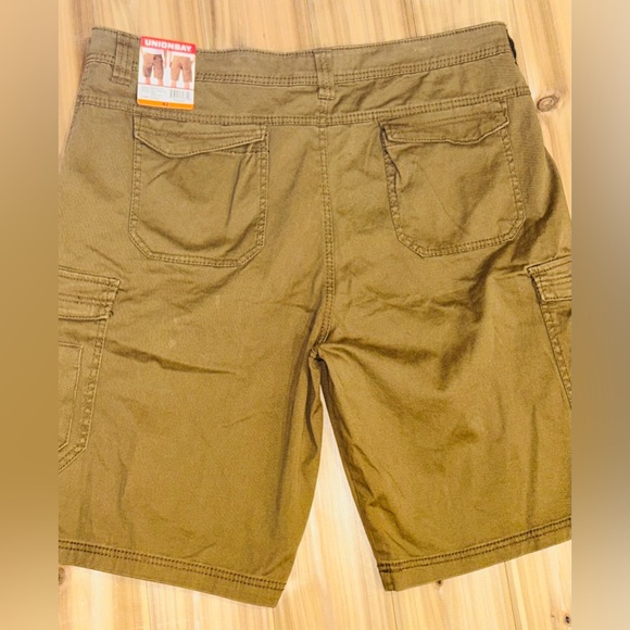 NEW UNIONBAY Mens Midweight Flex Waist Cargo Shorts Chestnut, 42 NWT - Picture 9 of 16
